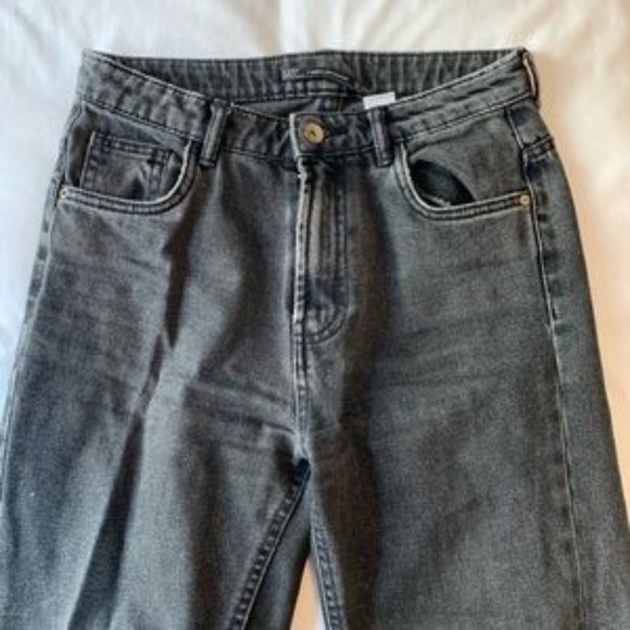Zara Dark Grey Mom Jeans - Picture 3 of 4